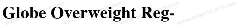 Globe Overweight Reg字体转换